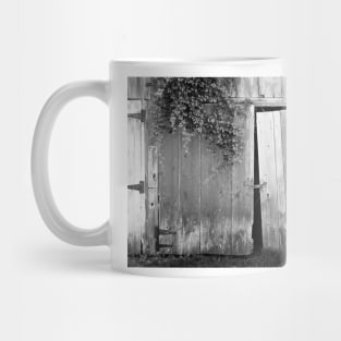 Weathered Barn Doors BnW Mug